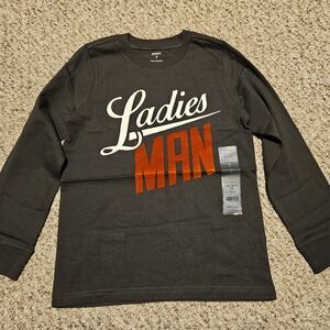 Carter's Gray and Red 'Ladies Man' Long Sleeve Tee